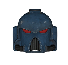 Load image into Gallery viewer, Warhammer 40K Space Marine Helmet Cosplay Foam Pepakura File Template