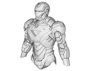 Iron Man Mark 6 Armor Cosplay Foam Pepakura File Templates