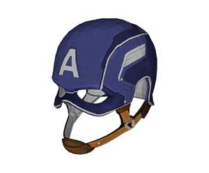 Captain America Helmet Cosplay Foam Pepakura File Template