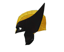 Load image into Gallery viewer, X-Men - Wolverine Cosplay Mask FOAM Pepakura File Template